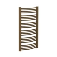 Handdoekradiator Sapho Egeon Gebogen 59.5x174.2 cm Brons Sapho