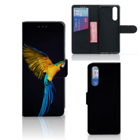 Sony Xperia 5 Telefoonhoesje met Pasjes Papegaai