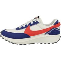 NIKE Waffle Debut Swoosh Low Top voor heren, Phantom Habanero Red Old Royal, 42.5 EU