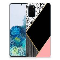 Samsung Galaxy S20 Plus TPU Hoesje Zwart Roze Vormen