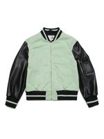 MM6 Maison Margiela Kids veste bomber à logo imprimé - Vert