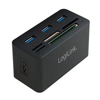 LogiLink CR0042 interface hub USB 3.2 Gen 1 (3.1 Gen 1) Type-A 5000 Mbit/s