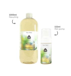 Tea tree hand & body foam wash navulling