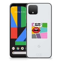 Google Pixel 4 Silicone Back Cover Popart Princess - thumbnail