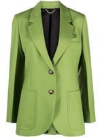 Victoria Beckham blazer à revers crantés - Vert - thumbnail