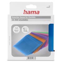 Hama CD-Leather Case (50 stuks, ook geschikt voor DVD en Blu-ray geschikt) CD-beschermers gekleurd