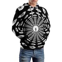 grafische herenmode 3D-print hoodie vakantie streetwear hoodies zwart hooded print fleece winter lente herfstdesigner sweatshirt met capuchon Lightinthebox - thumbnail