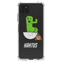 Samsung Galaxy A22 5G Stevig Bumper Hoesje Cactus Poo