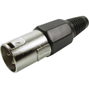 Cliff FC6130 XLR-connector Stekker, recht Aantal polen: 3 Zilver 1 stuk(s)