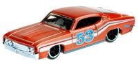 Hot Wheels auto '69 Ford Torina Talladega 1:64 chroom rood