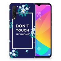 Xiaomi Mi 9 Lite Silicone-hoesje Flowers Blue DTMP