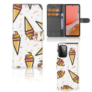 Samsung Galaxy A72 Book Cover Icecream