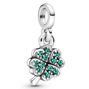 Pandora Me 798974C01 Hangbedel My Four Leaf Clover zilver-kristal zilverkleurig-groen