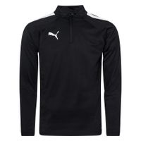 PUMA Trainingsshirt teamLIGA Kwartrits - Zwart/Wit