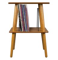 Crosley Manchester Platenspelermeubel Met Platen Opslag Vak - Eiken (B-Stock)