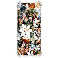 Case voor Xiaomi 12 | 12x Dark Flowers - thumbnail