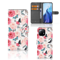 Xiaomi Mi 11 Hoesje Butterfly Roses