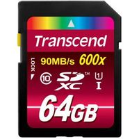 Transcend TS64GSDXC10U1 flashgeheugen 64 GB SDXC MLC Klasse 10 - thumbnail