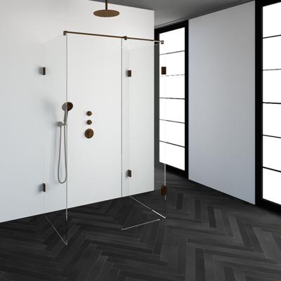 Sanituba Complete Profielloze Inloopdouche XL 80x120cm koper Sanituba Complete Profielloze Inloopdouche XL 80x120cm koper