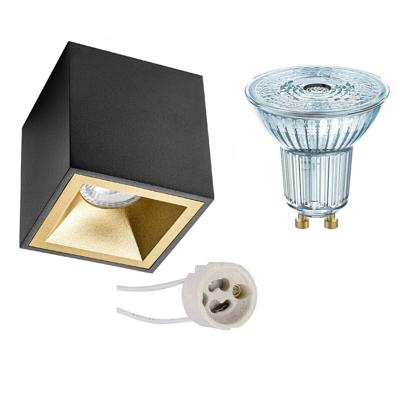 Opbouwspot Set - OSRAM Parathom PAR16 927 36D - Pragmi Cliron Pro - GU10 Fitting - Dimbaar - Opbouw Vierkant - Mat Opbouwspot Set - OSRAM Parathom PAR16 927 36D - Pragmi Cliron Pro - GU10 Fitting - Dimbaar - Opbouw Vierkant - Mat