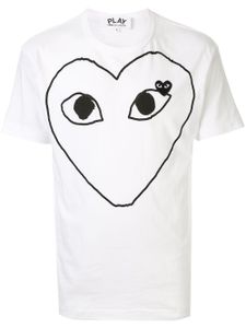 Comme Des Garçons Play t-shirt à logo imprimé - Blanc