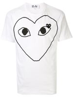 Comme Des Garçons Play t-shirt à logo imprimé - Blanc