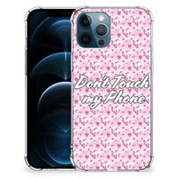 iPhone 12 | 12 Pro Anti Shock Case Flowers Pink DTMP - thumbnail