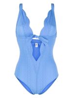 Lisa Marie Fernandez maillot de bain à détail de nœud - Bleu - thumbnail