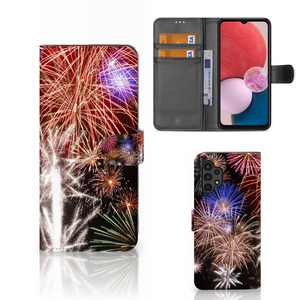 Samsung Galaxy A13 (4G) Wallet Case met Pasjes Vuurwerk