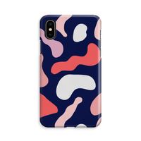 Memphis Shapes Pink: iPhone X Volledig Geprint Hoesje