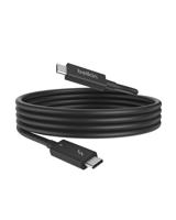 Belkin Thunderbolt 4-kabel (1 m, 1 m lange stroomkabel), USB-C naar USB-C kabel met 100 W voeding, compatibel met USB 4, compatibel met Thunderbolt 3, MacBook Pro, eCPU en meer