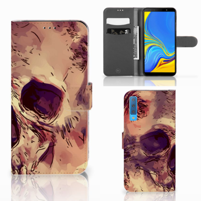 Telefoonhoesje met Naam Samsung Galaxy A7 (2018) Skullhead Telefoonhoesje met Naam Samsung Galaxy A7 (2018) Skullhead