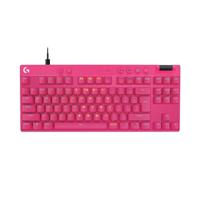 Logitech G PRO X TKL RAPID bedraad gaming-toetsenbord zonder numpad en met magnetische analoge schakelaars, Rapid Trigger-modus, instelbare bediening en aanpasbare RGB-verlichting, US INTL - Magenta