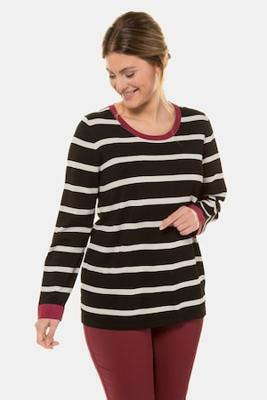 Ulla Popken Pullover, ronde hals, lange mouwen - Grote Maten