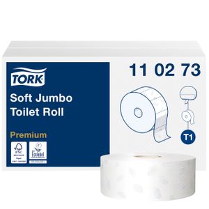 Toiletpapier Tork Jumbo T1 premium 2-laags 360m wit 110273