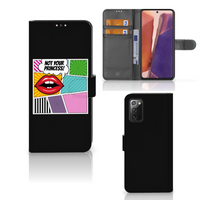 Samsung Galaxy Note 20 Wallet Case met Pasjes Popart Princess