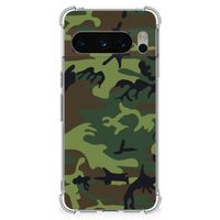 Google Pixel 8 Pro Doorzichtige Silicone Hoesje Army Dark