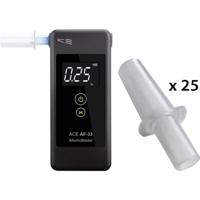 ACE AF-33 Alcoholtester Donkergrijs 0.00 tot 5.00 ‰ Incl. display
