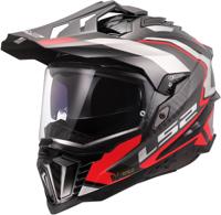 LS2 Helmet mx701 expl. car.fr.ii l red/black