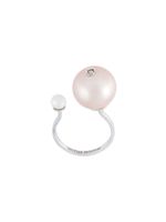 Delfina Delettrez bague "Pearl Piercing" en or 18ct, perle et diamant - Métallisé