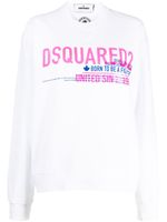 DSQUARED2 sweat à logo imprimé - Blanc