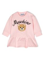 Moschino Kids robe volanté à imprimé graphique - Rose