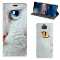 Sony Xperia 10 Hoesje maken Witte Kat