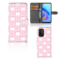 OPPO A76 | A96 Telefoonhoesje met Pasjes Sleeping Cats - thumbnail