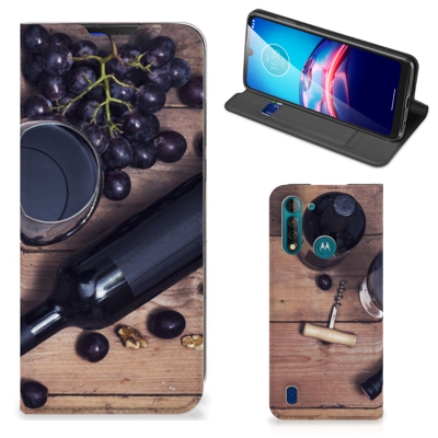 Motorola Moto G8 Power Lite Flip Style Cover Wijn