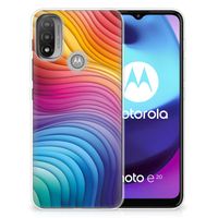 TPU Hoesje voor Motorola Moto E20 | E40 Regenboog