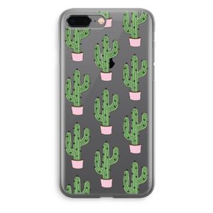 Cactus Lover: iPhone 8 Plus Transparant Hoesje