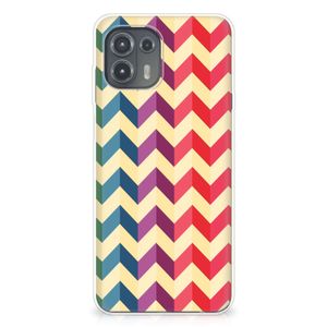 Motorola Edge 20 Lite TPU bumper Zigzag Multi Color