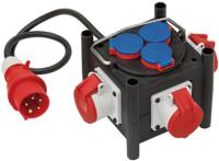 Brennenstuhl 1153680100 power uitbreiding 1 m 6 AC-uitgang(en) Buiten Zwart, Blauw, Rood, Wit - thumbnail