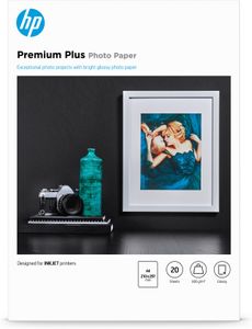 HP Premium Plus Photo Paper CR672A Fotopapier DIN A4 300 g/m² 20 vellen Hoogglans